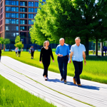 Brownfield Transformation to Park**

"A revitalized urban park on the site of a former industrial brownfield. Lush green grass, trees, and walking paths. Families are enjoying the park, fully clothed. In the background, modern city buildings. Safe for work, appropriate content, fully clothed, professional, perfect anatomy, natural proportions, high quality, vibrant colors, sunny day, well-formed hands, proper finger count, natural body proportions."

**