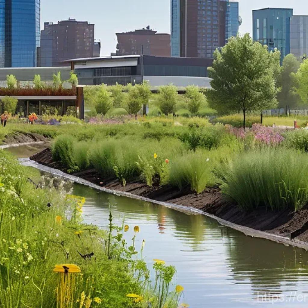 폐공간 생태적 전환의 재정적 지원 방안 - **Prompt 1: Brownfield to Bloom: A Community's Ecological Transformation**
A bright, hopeful sce...