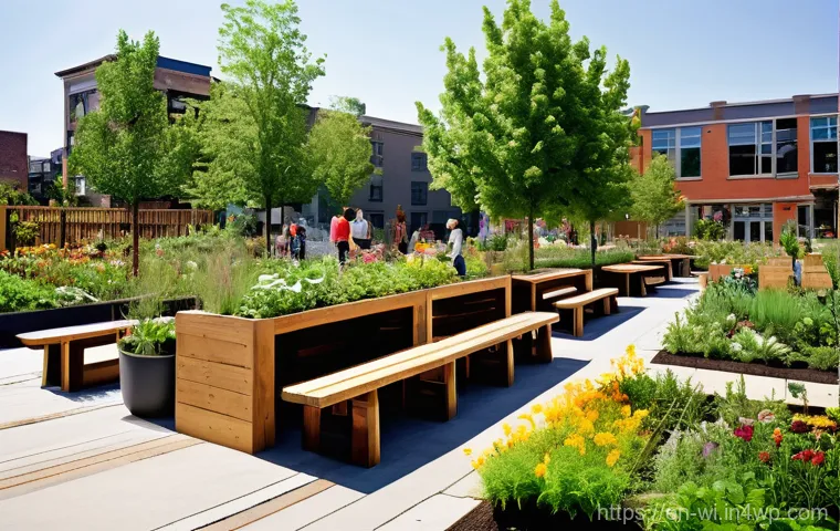 폐공간 생태적 전환의 재정적 지원 방안 - **Prompt 1: Brownfield to Bloom: A Community's Ecological Transformation**
    A bright, hopeful sce...